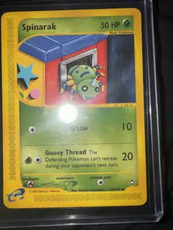 2002 LP Pokemon TCG Spinarak #62/147 E-Reader e-series Not Common! Aquapolis - Image 1