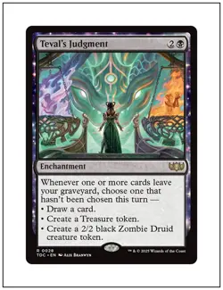 1x Teval's Judgment, Tarkir Dragonstorm Commander, Magic MTG NM - Image 1