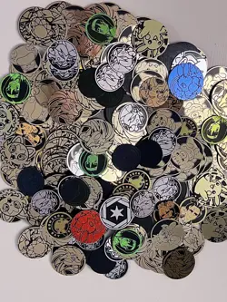 Official Pokemon TCG Coins Lot Of 200+ Includes Duplicates - Image 1