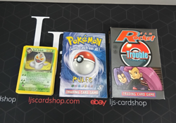 2000 Pokemon Team Rocket Theme Deck Trouble Incomplete T1 - Image 1