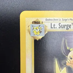 Lt. Surge’s Raichu 28/132 Gym Heroes Pokemon TCG Unlimited Rare LP WOTC - Image 5