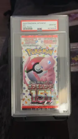 Pokemon 151 sv2a Japanese Sealed Booster Pack PSA 10 - Image 1