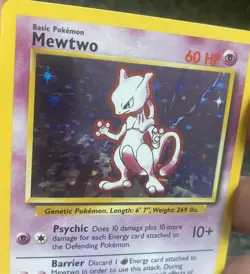 Pokemon TCG Mewtwo Base Set 10/102 Holo Unlimited Holo Rare NM - Image 4
