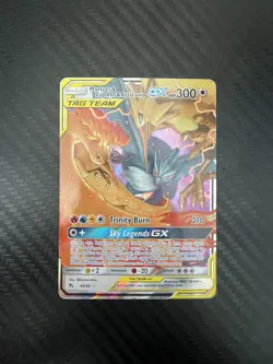 Moltres & Zapdos & Articuno GX Pokemon Hidden Fates Ultra Rare 44/68 NM - Image 1