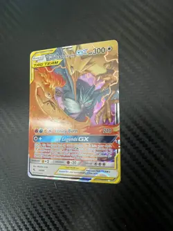 Moltres & Zapdos & Articuno GX Pokemon Hidden Fates Ultra Rare 44/68 NM - Image 4