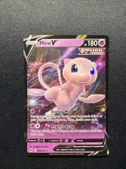 Mew V 060/159 Holo V Rare Crown Zenith Pokemon NM - Image 1