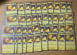 Huge Lot Of 40 Pikachu Pokemon Day Promo Cosmos Holo 24 Have Swirls Near Mint - Image 1