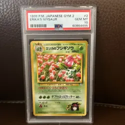 Pokemon Erika's Ivysaur Gym 2 Japanese #002 PSA 10 Gem Mint - Image 1