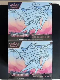 2x Chaos Rising Pokemon Center Elite Trainer Box ETB - Image 1
