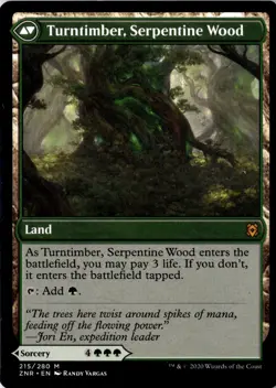 Turntimber Symbiosis NM/M* Zendikar Rising ENGLISH 215/280 mtg -UnltdCards - Image 2