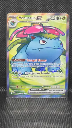 Venusaur EX Full Art 182/165 M PF Pokemon 151 Series - Image 1