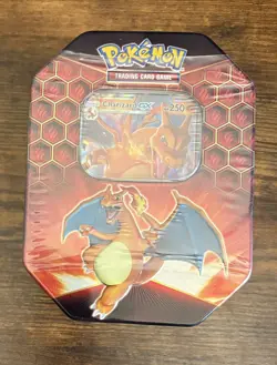 Pokemon TCG Hidden Fates-Charizard GX Tin Sealed - Image 1