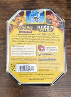 Pokemon TCG Hidden Fates-Charizard GX Tin Sealed - Image 2