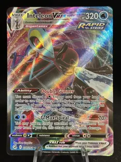 Pokemon TCG Inteleon VMAX 079/264 Full Art Ultra Rare Fusion Strike - Image 1