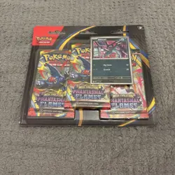 Pokemon TCG Phantasmal Flames 3 Pack Blister Sneasel Holo Promo SEALED NEW UK - Image 1