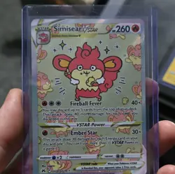 The Pokemon Company Simisear VSTAR GG37/GG70 Crown Zenith GG FA Holo UR 260HP EN - Image 1