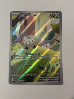 The Pokemon Company Togedemaru 104/094 Illustration Rare Holo ENG 80HP Me02 - Image 1