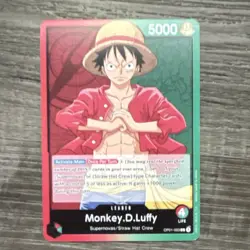 Monkey D. Luffy Leader One Piece CCG Romance Dawn Namco OP01-031 5000 English - Image 2