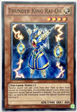 LCGX-EN203 Thunder King Rai-Oh - Common Unlimited Near Mint YuGiOh Card - Image 1