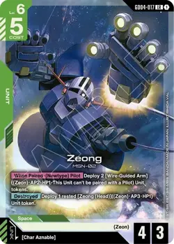 Zeong Foil - GD04-017 - NM - Gundam TCG Card Game - Image 1
