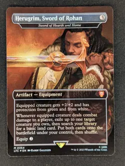 Herugrim, Sword of Rohan - Sword of Hearth and Home, #354, LTC, Foil, M - NM - Image 1