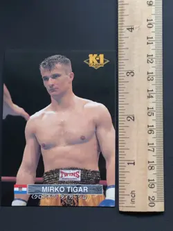 Mirko Cro Cop Tiger K-1 Grand Prix Card 73 TCG Bandai 1997 Japanese - Image 2