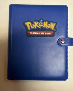 Pokemon Trading Card Game Ultra Pro 4-Pocket Premium Snap Binder Blue - Image 1