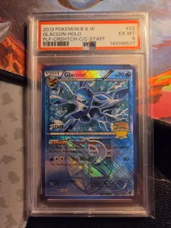 Carte Pokemon Glaceon 23/116 BW Plasma freeze (STAFF) city championships PSA 6 - Image 1