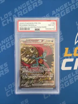 2025 Pokemon PRE EN ROARIMG MOON Ex Special Illustration Rare #162 PSA 8 - Image 1