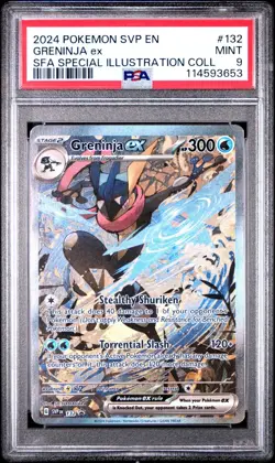MINT✨ 2024 Pokemon SVP EN SV Black Star Promo Greninja EX 132 Special Ill. PSA 9 - Image 1