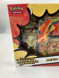 Pokemon TCG Mega Evolution Ascended Heroes Mega Emboar EX Box Set - Image 3