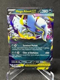 Pokemon Mega Absol Ex 086/132 Mega Evolution Base Set Near Mint - Image 1