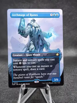 MTG - Archmage Of Runes (Borderless) - Foundations - Image 1