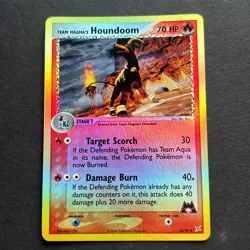 Team Magma’s Houndoom 34/95 - EX Magma Aqua - REVERSE HOLO Pokemon TCG 2004 NM + - Image 1