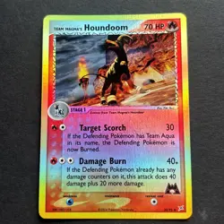 Team Magma’s Houndoom 34/95 - EX Magma Aqua - REVERSE HOLO Pokemon TCG 2004 NM + - Image 2