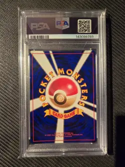 1996 Pokemon Japanese Basic Blastoise-Holo #9 PSA 8 SWIRL - Image 2