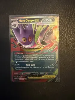 Mega Gengar ex 56/94 Pokemon TCG Phantasmal Flames Double Rare NM - Image 1
