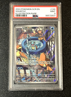 PSA 9 ⭐ SQUIRTLE #148 SIR 2024 POKEMON STELLAR CROWN – SCARLET & VIOLET - Image 1