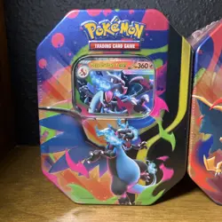 Pokemon TCG Phantasmal Flames Mega Charizard X & Y ex Tin Set of 2 Sealed 2026 - Image 2