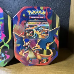 Pokemon TCG Phantasmal Flames Mega Charizard X & Y ex Tin Set of 2 Sealed 2026 - Image 3