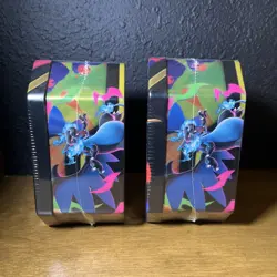 Pokemon TCG Phantasmal Flames Mega Charizard X & Y ex Tin Set of 2 Sealed 2026 - Image 4