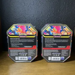 Pokemon TCG Phantasmal Flames Mega Charizard X & Y ex Tin Set of 2 Sealed 2026 - Image 5