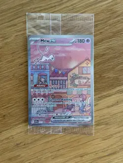 Mew ex SVP 053 Pokemon TCG Scarlet Violet 151 Black Star Promo Full Art SEALED - Image 1