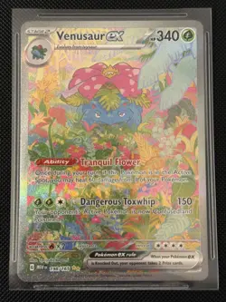 Pokemon Venusaur ex Special Illustration Rare Full Art Holo SV 151 198/165 340HP - Image 1