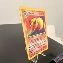 Pokemon TCG Flareon 3/64 Jungle Unlimited Holo Rare 1999 English 70 HP - Image 2