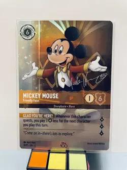 DISNEY 100 LORCANA RISE OF THE FLOODBORN COLLECTORS EDITION MICKEY PROMO 18/P1 - Image 1