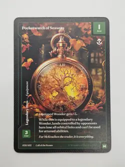 Wonders Of The First Call Of The Stones Pocketwatch of Seasons Mythic Paper #39 - Image 1