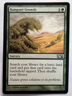 Rampant Growth - MTG Core Set 2012 - NM Common Sorcery - Image 1