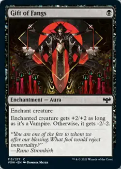 *FOIL* Gift of Fangs - Innistrad: Crimson Vow (C) - MTG - Image 1