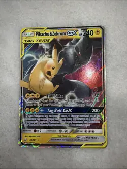 Pokemon TCG: Pikachu & Zekrom GX Ultra Rare (33/181) Team Up - Image 1